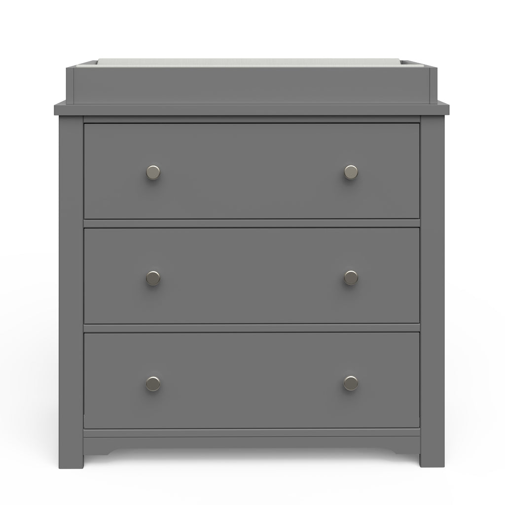 grey baby dresser with changing table FUFU&GAGA Gray Changing Table with Guardrail, 6-Drawers, Open Storage and  Tilt-Out Hamper Cabinet, Nursery Dresser Organizer ZN-KF180081-03