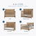 Infographic showing four configurations of the rustic Nutmeg-colored Child Craft Lucas 4-in-1 Convertible Crib: 1) crib, 2) toddler bed, 3) day bed, and 4) full bed.