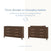 The Child Craft Kieran 6-Drawer Double Dresser in Toasted Chestnut shown as a standard unit on the left and with a changing tray added to the top on the right, under text explaining the conversion.