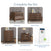 Child Craft Kieran 4-in-1 Convertible Crib in toasted chestnut, shown as part of a nursery furniture set that includes a six-drawer dresser, five-drawer chest, two-drawer nightstand, and crib mattress.