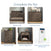 A collection of nursery furniture including a crib, a Child Craft Redmond 3 Drawer Dresser, Dapper Gray, a chest, a nightstand, and a crib mattress.