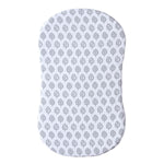 bassinest fitted sheet gray leaf