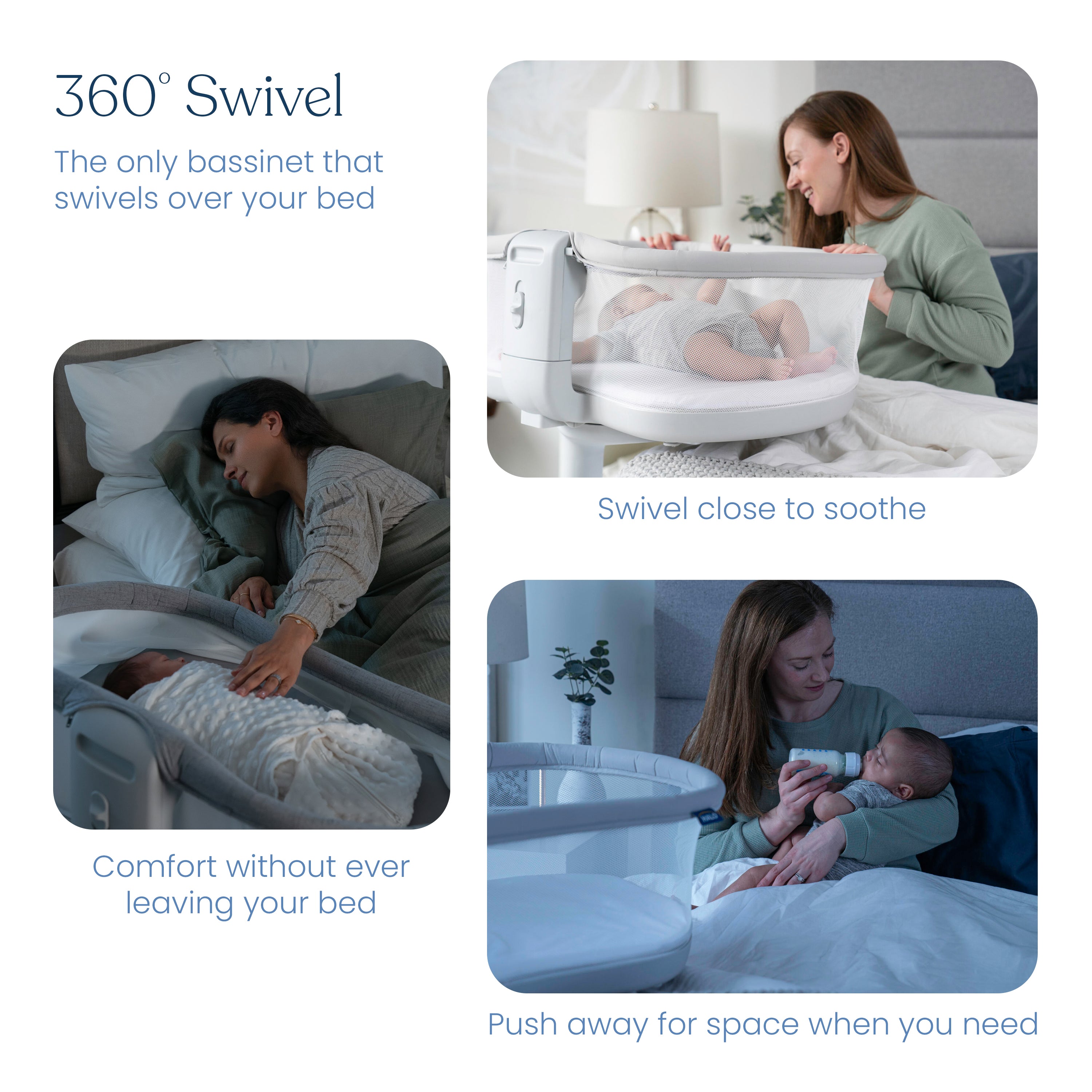 Co Sleeper How To Keep Newborn From Rolling Over In Bassinet White