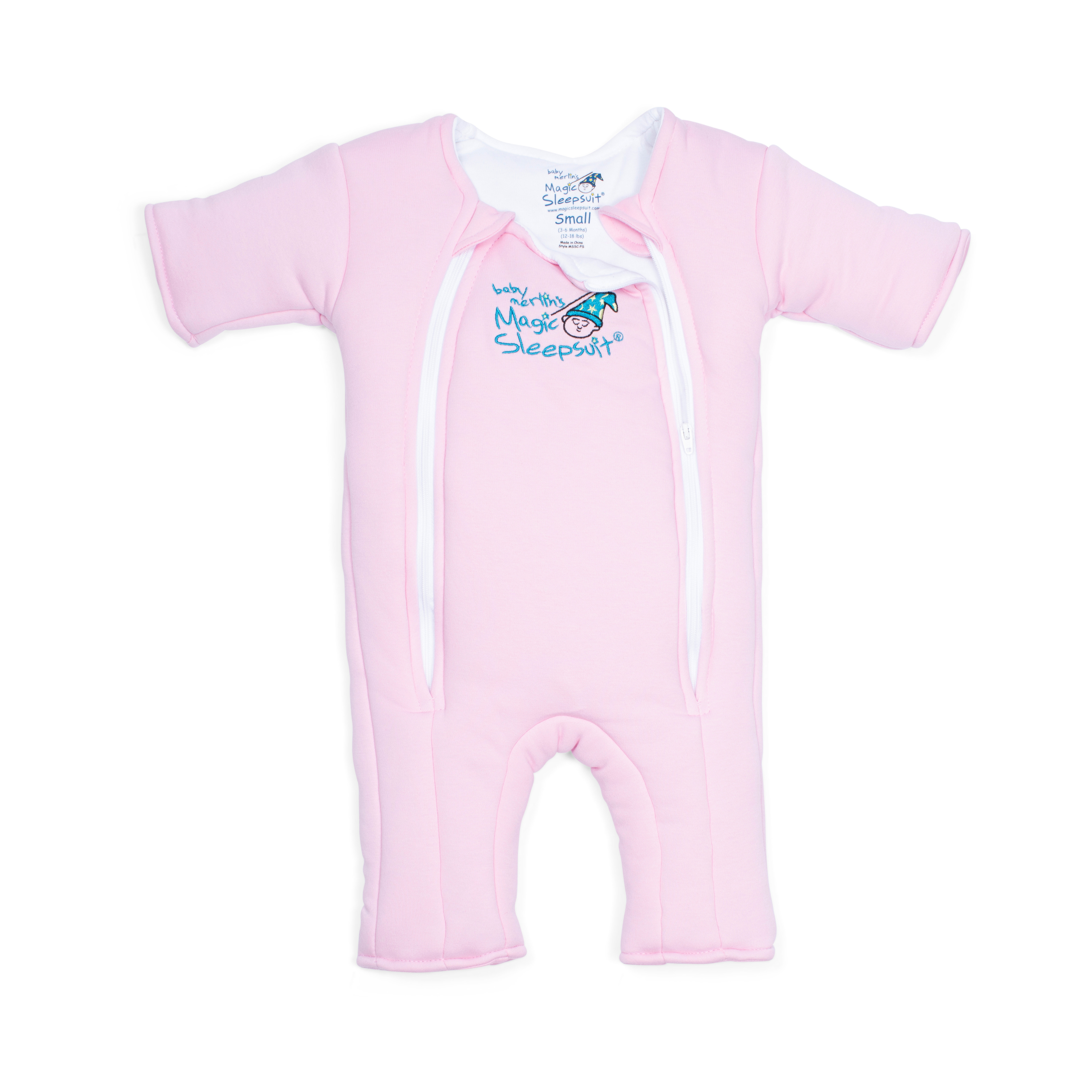 Pink Baby Merlin's Magic Sleepsuit – Cozy 100% Cotton Baby