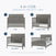 The Child Craft Atwood 4-in-1 Convertible Crib in Lunar Gray converts from a crib to toddler bed with rail, day bed, and full bed with headboard and footboard. Baby-safe finishes for children ages 0–5.