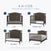 The Child Craft Hampton Arch Top 4-in-1 Convertible Crib in Dapper Grey converts from crib to toddler bed, day bed, and full bed (rails sold separately), with adjustable mattress support and pine wood construction.