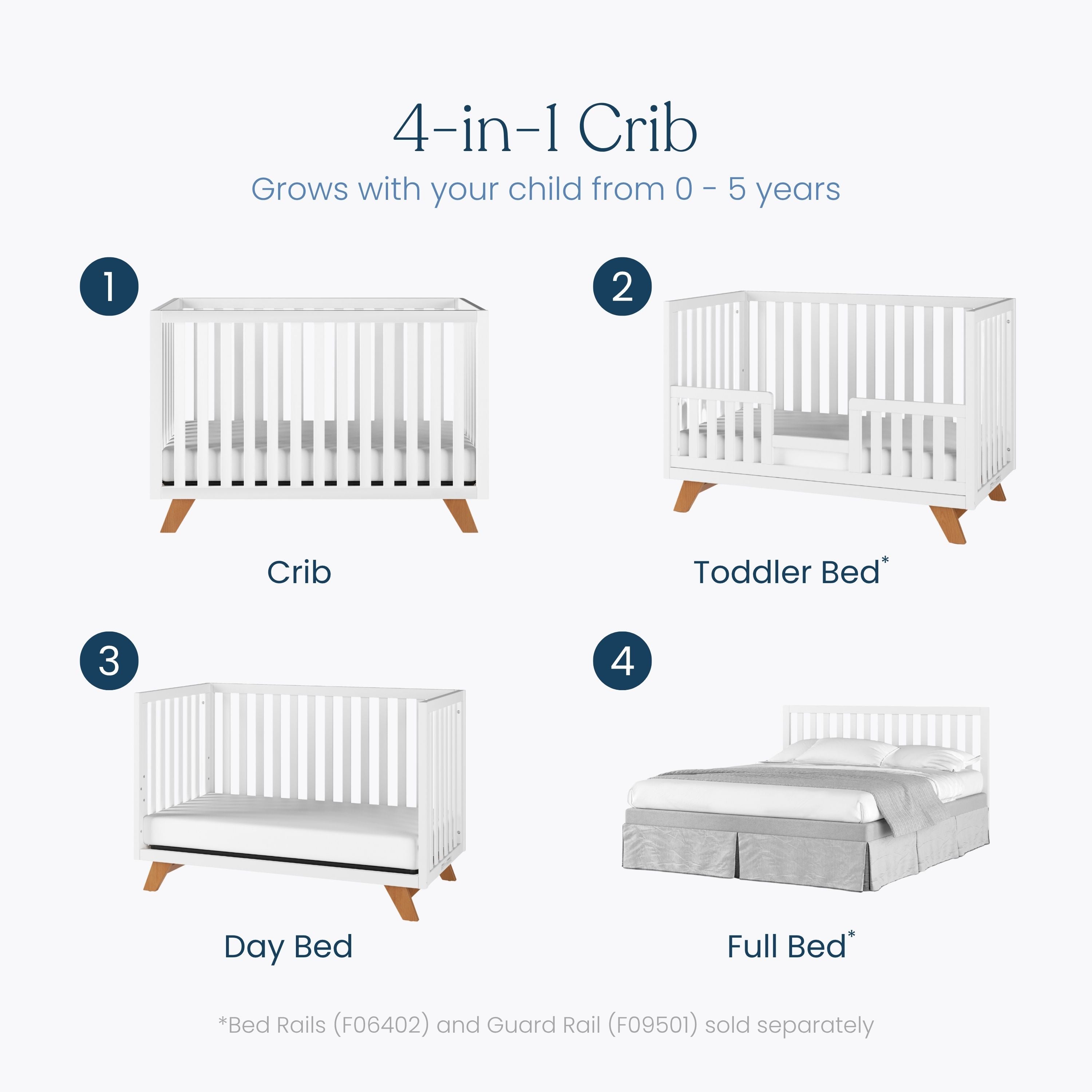 summer infant manchester 4 in 1 lifetime convertible crib Child Craft Forever Eclectic SOHO 4-in-1 Convertible Crib, White