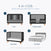 The Child Craft Soho 4-in-1 Convertible Crib in Ebony is shown as a crib, toddler bed with guard rail, day bed, and full-sized bed, highlighting its mid-century modern design that grows with your child from birth to age 5.