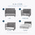 Child Craft Soho 4-in-1 Flat Top Convertible Crib in Cool Gray transforms from crib to toddler bed, day bed, and full bed. Designed for ages 0–5; some rails sold separately.