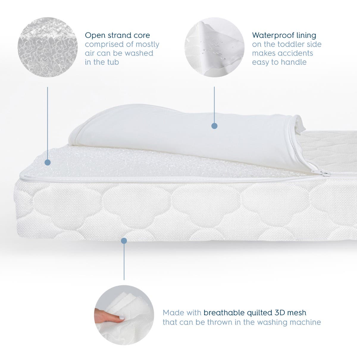 HALO DreamWeave Breathable Crib Mattress - Main Image