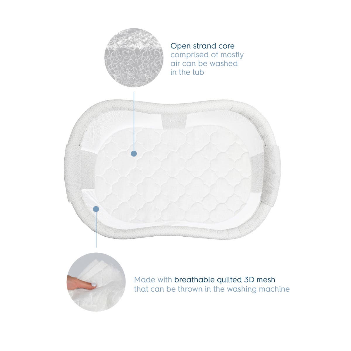evenflo bassinet mattress pad Halo DreamWeave Breathable Bassinest Replacement Pad