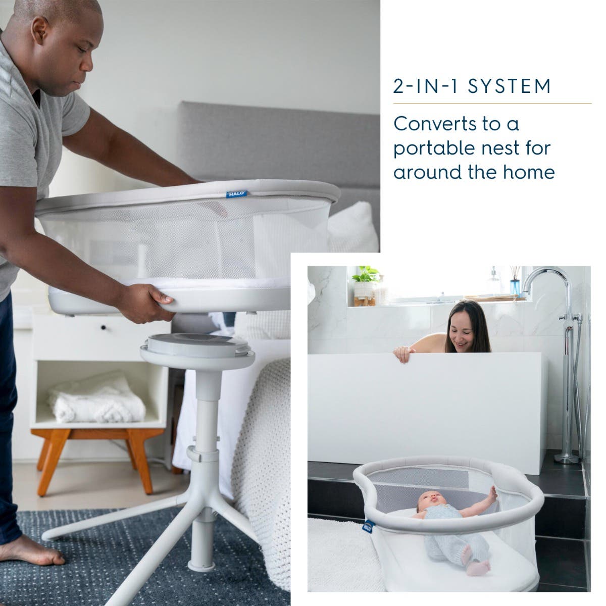 BassiNest Swivel Sleeper Bedside Bassinet HALO - Main Image