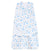 HALO 100% cotton baby swaddle in blue safari animals