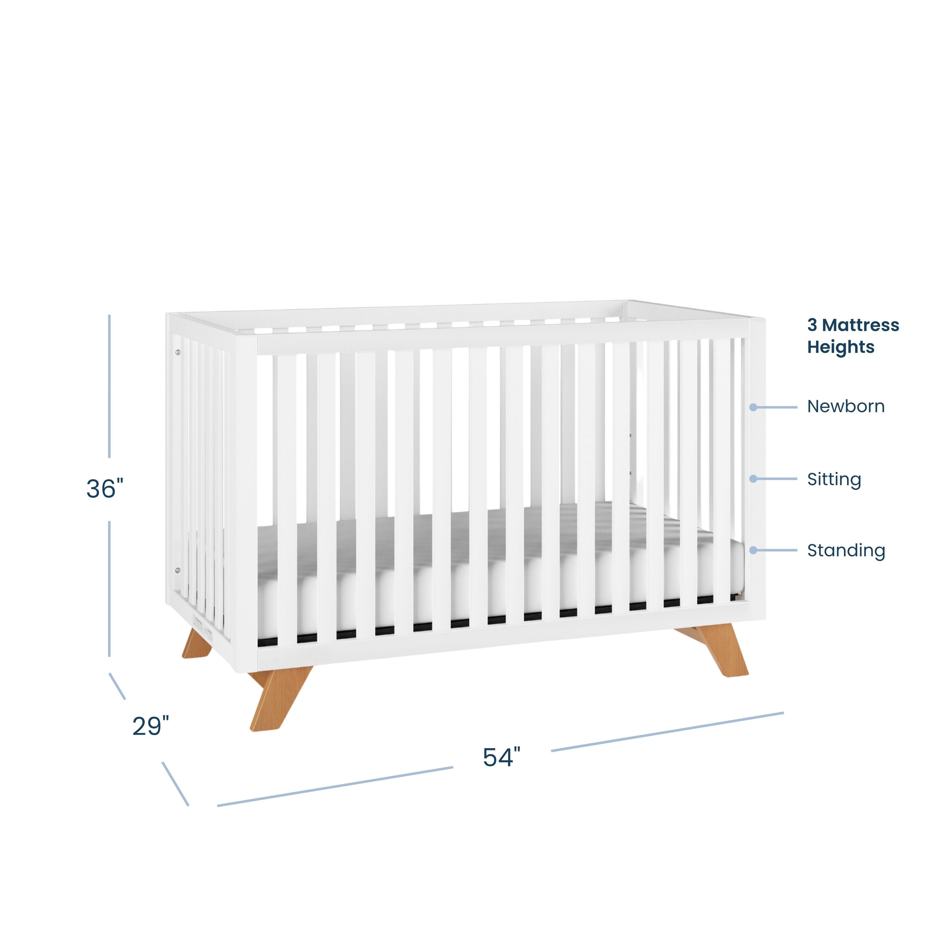 summer infant 4 in 1 crib Child Craft Forever Eclectic SOHO 4-in-1 Convertible Crib, White