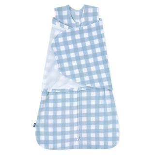 summer infant swaddleme microfleece Blue Gingham Micro-Fleece Swaddle Newborn
