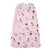 The HALO Disney™ 100% Cotton Swaddle TOG 1.5 features princess illustrations on a light pink background. Its adjustable wings ensure safe sleep, and its embellished with small sun, moon, and star motifs for a dreamy effect.