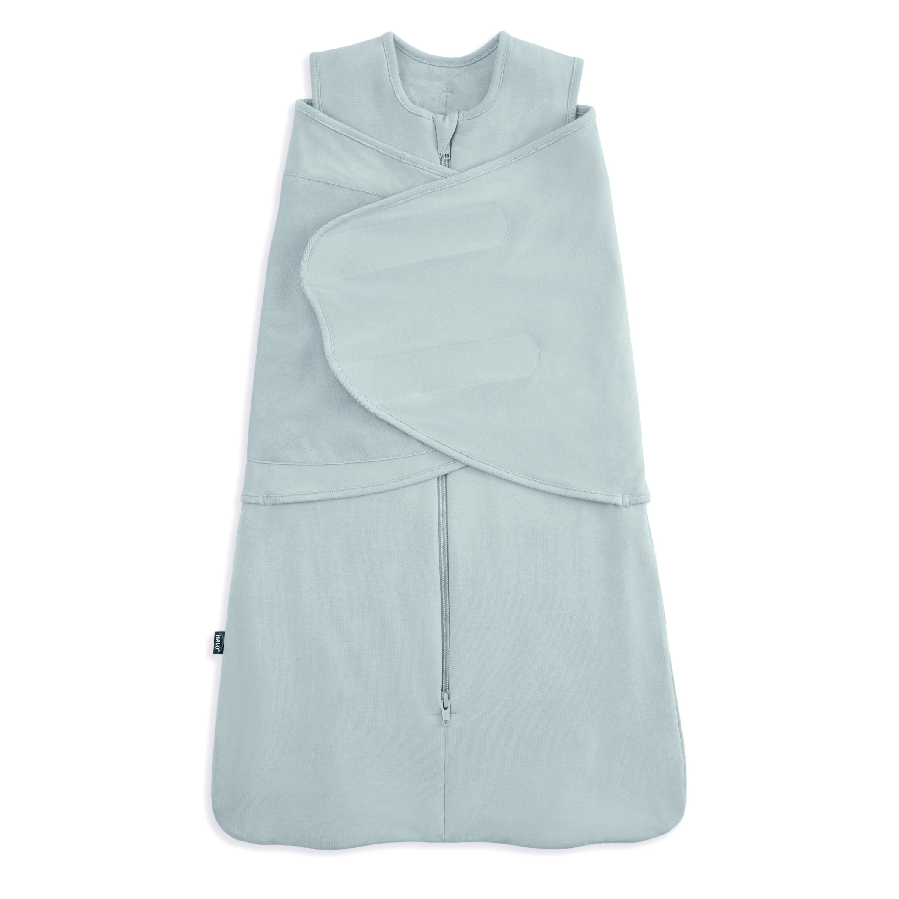 halo schlafsack Supersoft Bamboo Swaddle TOG 2.0- Calm Sage by HALO