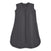 The HALO SuperSoft Bamboo Wearable Blanket TOG 1.5 is a sleeveless, dark gray baby sleep sack made from buttery bamboo, featuring a rounded bottom and a 2-way zipper from the neckline to the hem.