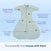 Introducing the HALO SwaddleStretch™ Newborn Swaddle TOG 0.5: a light blue, hip-healthy swaddle featuring shorter sleeves to reduce the startle reflex, a snug zone for security, and a soft, stretchy 0.5 TOG knitted fabric. Its flexible design and convenient 2-way zipper make it easy to use—giving your baby freedom to move while staying safe and comfy. The swaddle that moves with them.