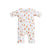 The HALO Disney® Winnie the Pooh Baby Merlin’s Magic Sleepsuit® 100% Cotton features a white, long-sleeved design adorned with an adorable Winnie the Pooh, honey pot, and rainbow print. Perfect for swaddle transition, this cozy baby sleep suit is displayed on a plain white background.