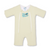 The HALO Baby Merlins Magic Sleepsuit® Micro-Fleece is a pale yellow, long-sleeve baby sleepsuit with front zippers and blue branding with a moon and star graphic—perfect for swaddle transition to help babies sleep better. Displayed on a white background.