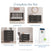 The nursery set features the Child Craft Cranbrook 4-in-1 Convertible Crib in Ebony plus a dresser, chest, nightstand, and a white breathable crib mattress. Each piece is labeled; note that items are sold separately.