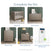 The Child Craft Kieran 3-in-1 Convertible Crib in Crescent Gray features modern herringbone wood design in neutral tones. Dresser, chest, nightstand, and Dreamweave™ breathable crib mattress sold separately.