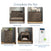 Furnish your nursery with Child Craft's Redmond Full Panel 4-in-1 Convertible Crib in Dapper Gray. Shown with matching dresser, chest, nightstand, and a white crib mattress. Complete the Set; items sold separately.