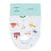 The boutique 100% cotton muslin snap bibs 3 pack by aden + anais features absorbent fabric with vibrant animal and desert scene illustrations, including camels and pyramids. The packaging describes them as snap bibs with adjustable fit for convenience.