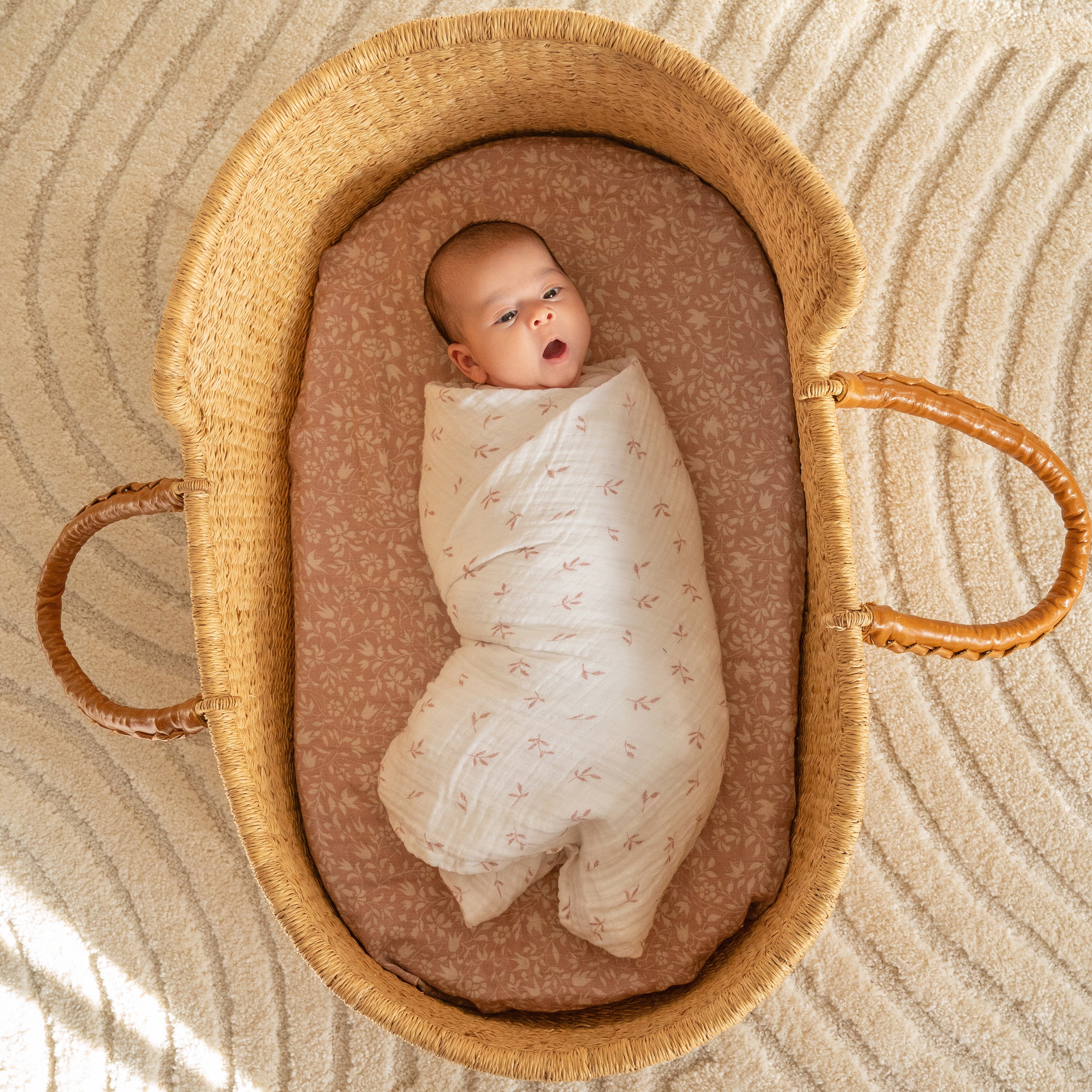 aden anais Heritage Floral Organic Cotton Swaddle Blanket 2pk