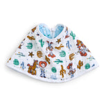 The aden + anais Disney™ Toy Story essentials cotton muslin burpy bib showcases playful Toy Story characters and doubles as an absorbent burp cloth, making mealtime and cleanup easy.