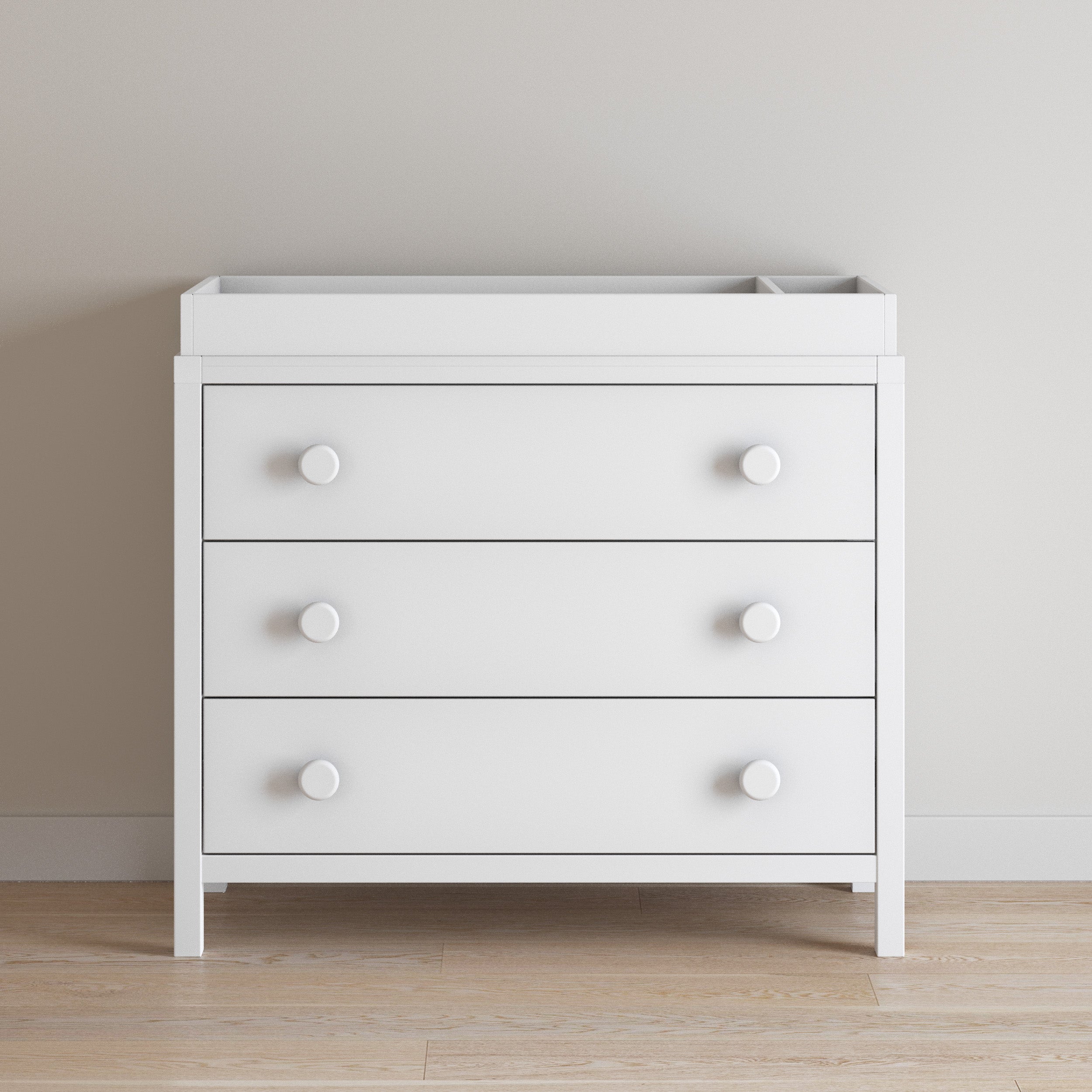 changing pad for dresser Changing Table Topper, Matte White