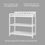 The Child Craft Flat Top Baby Changing Table in matte white features two lower shelves for nursery storage, built-in safety rails, baby-safe finishes, sturdy construction supporting up to 30 lbs, and an easy-to-clean pad.