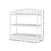 The Child Craft Arch Top Baby Changing Table in Matte White features a curved top rail and three tiers for storage. Measuring 38