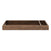 The Child Craft F01792 Universal Changing Table Topper for Dresser in Cocoa Bean is shown from the front against a white background, featuring two compartments—one large and one small.