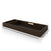 The Child Craft F01792 Universal Changing Table Topper, Slate, is a rectangular dark wood tray with two compartments shown on a white background. Dimensions: 41.5