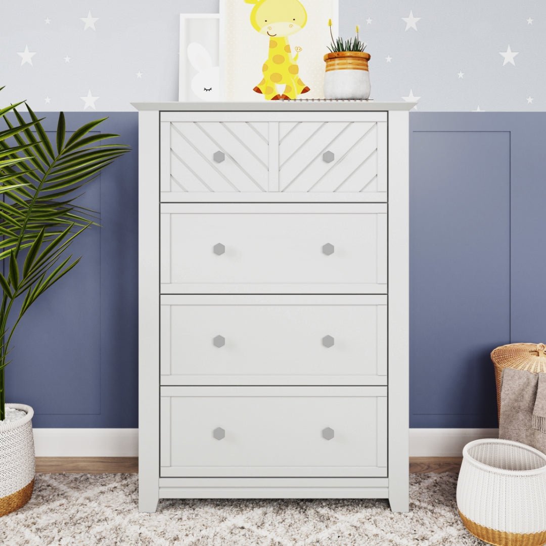 Atwood 4-Drawer Chest, Matte White at Child Craft Atwood 4-Drawer Chest, Matte White at Child Craft