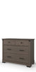 The Child Craft Redmond 3 Drawer Dresser in Dapper Gray features a simple, modern design with two small drawers and one large drawer, making it a stylish and functional addition to any nursery or children's space.