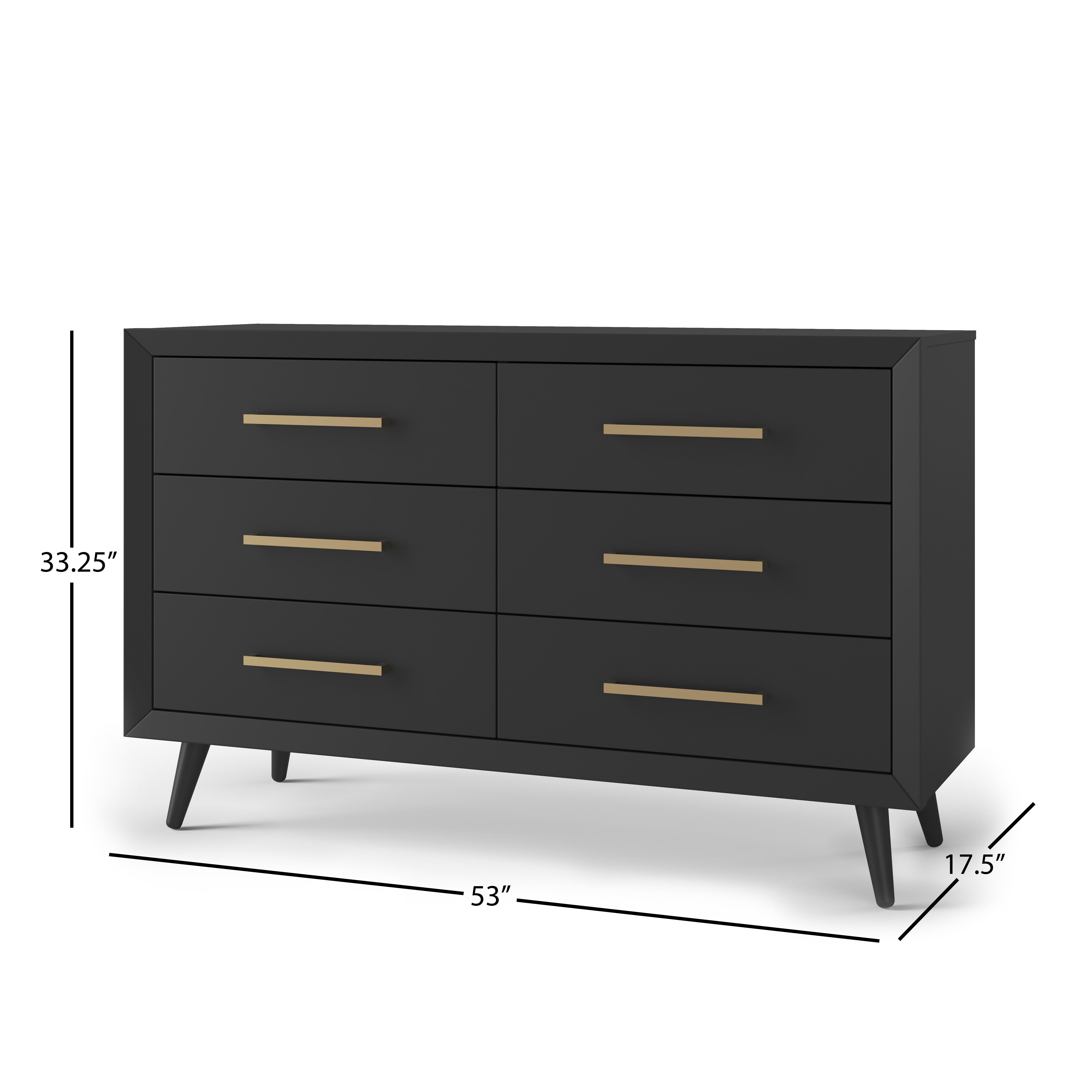 Cranbrook Double Dresser, Ebony at Child Craft Cranbrook Double Dresser, Ebony at Child Craft