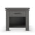 The Child Craft Denman Nightstand in Midnight Gray features a single drawer with a black handle and an open lower shelf, displayed against a white background.