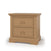 The Child Craft Jordyn Nightstand, Ready-to-Assemble in Biscotti finish, features crown molding accents and two drawers with round knobs, shown against a white background.