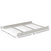 The Child Craft F06401 Full-Size Bed Rails in Gentle Gray are made from sturdy pine wood. Shown without a mattress, the rails measure 76