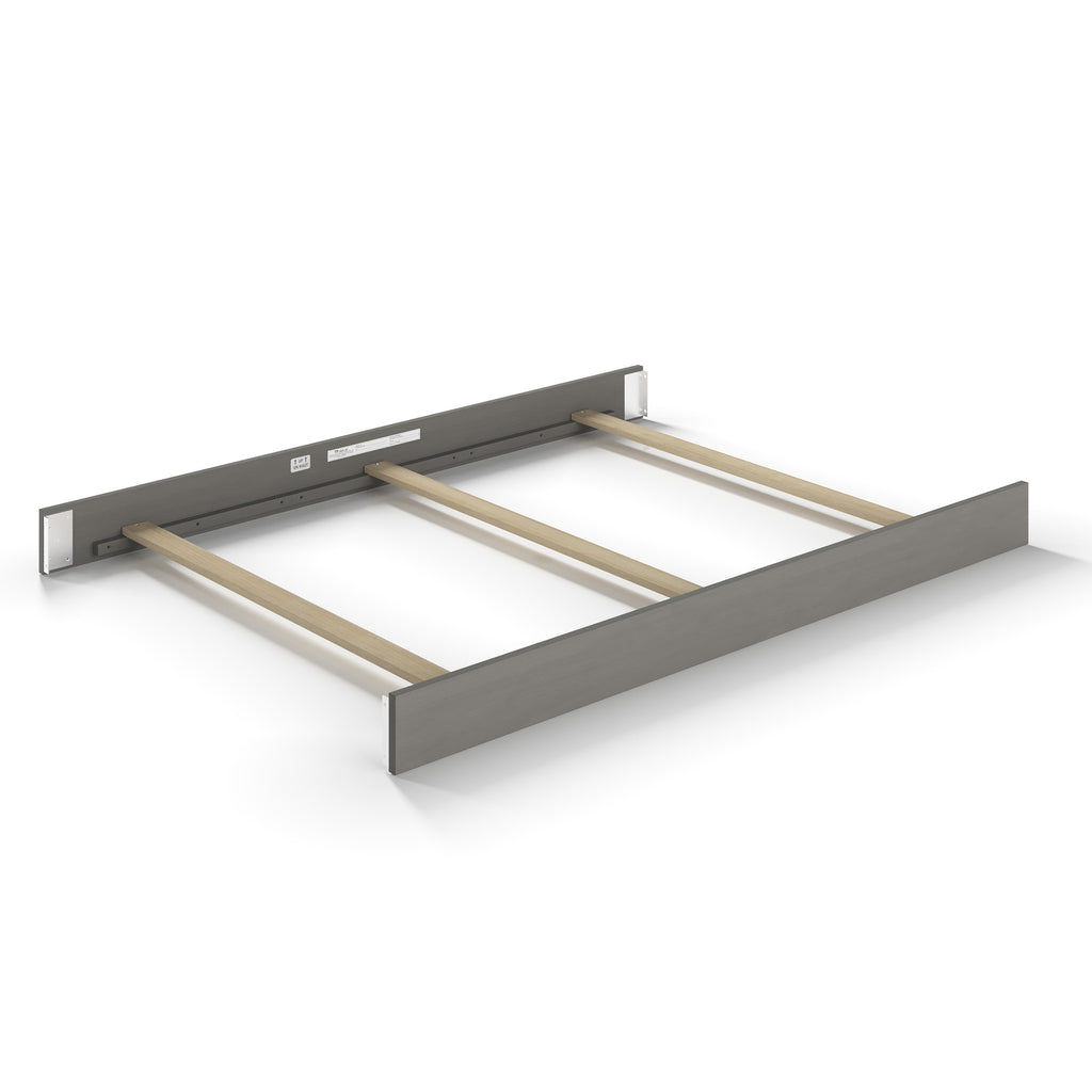 Full Size Bed Rails, Lunar Gray (F06424) | Crib Conversion Kit | HALO