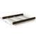 The Child Craft F06454 Full-Size Bed Rails in Slate feature four horizontal metal slats and sturdy wooden rails, measuring 76