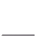 A simple white background with two short, stacked gray bars near the bottom subtly reflects the design of Child Craft’s F06474 Full-Size Bed Rails in Cool Gray for a 4-in-1 convertible crib.