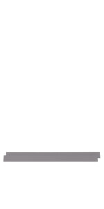 A simple white background with two short, stacked gray bars near the bottom subtly reflects the design of Child Craft’s F06474 Full-Size Bed Rails in Cool Gray for a 4-in-1 convertible crib.