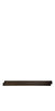 Two thin, dark-colored rectangular wooden planks, identified as Child Craft F06474 Full-Size Bed Rail in Slate, are stacked parallel on a white background.