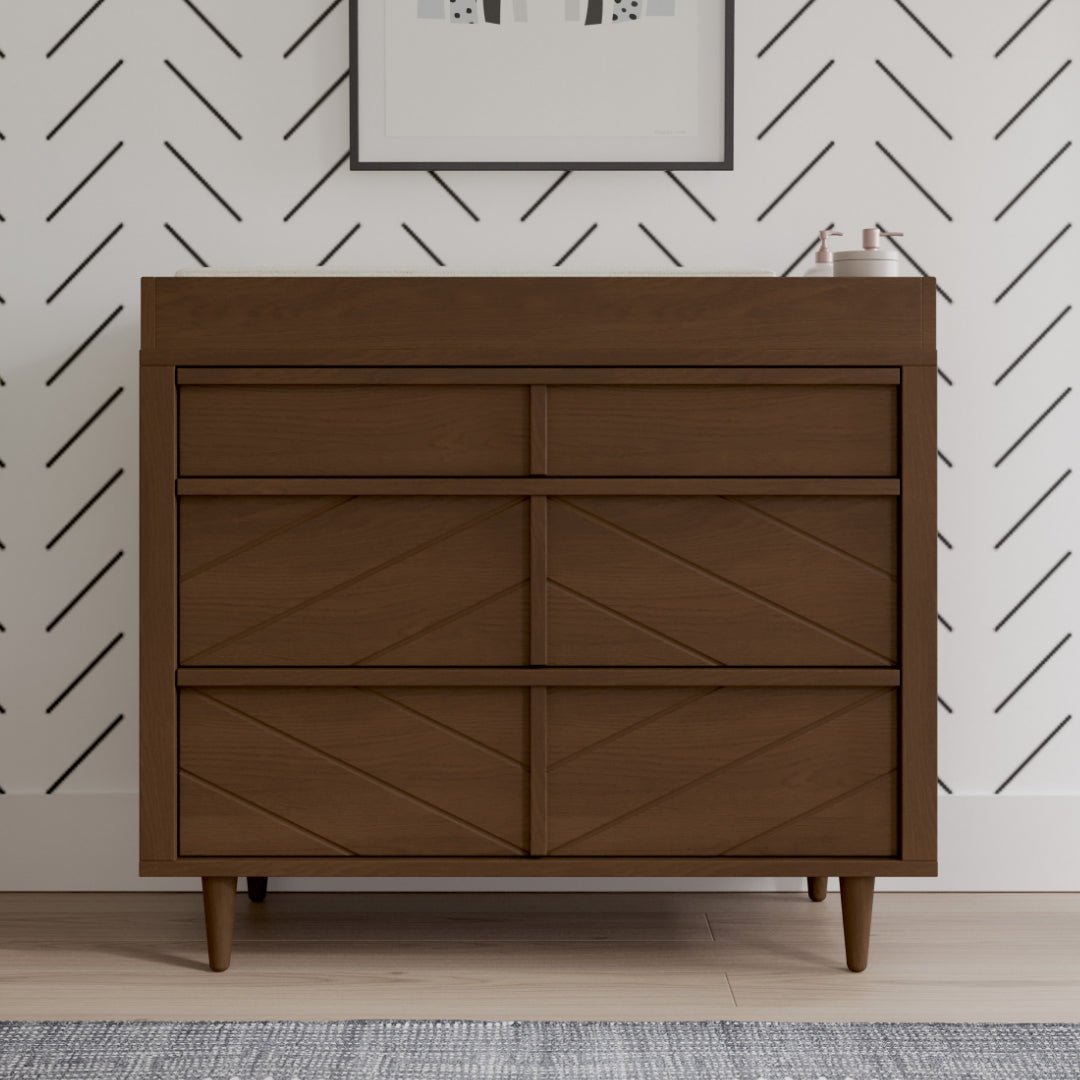 Surrey Hill 3 Drawer Dresser, Toasted Chestnut at Child Craft Surrey Hill 3 Drawer Dresser, Toasted Chestnut at Child Craft