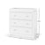The Child Craft Harmony 3-Drawer Dresser with Changing Table Topper in matte white offers nursery storage and measures 89 cm high, 97 cm wide, and 52 cm deep.