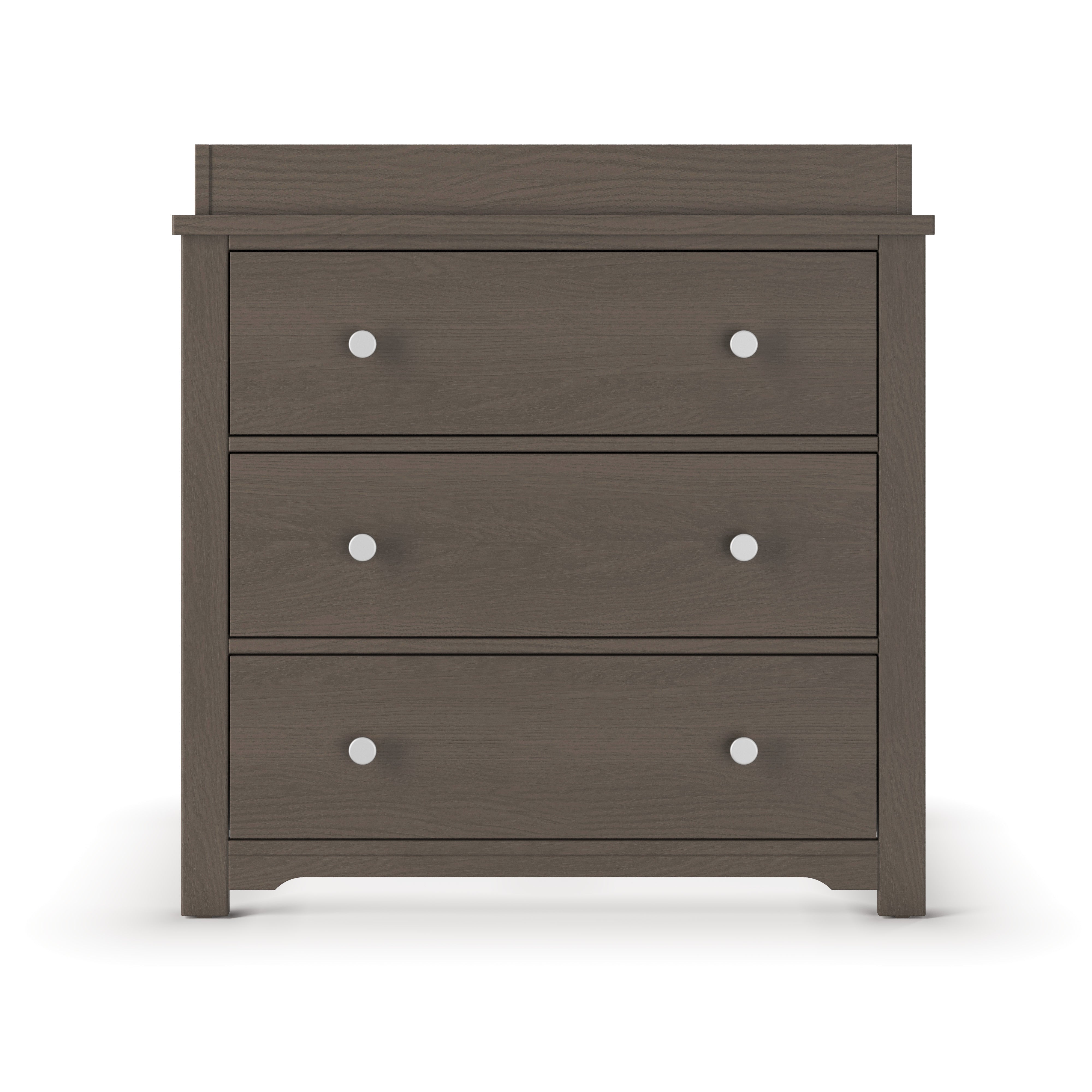 grey changing table dresser Harmony 3-Drawer Dresser with Changing Table Topper